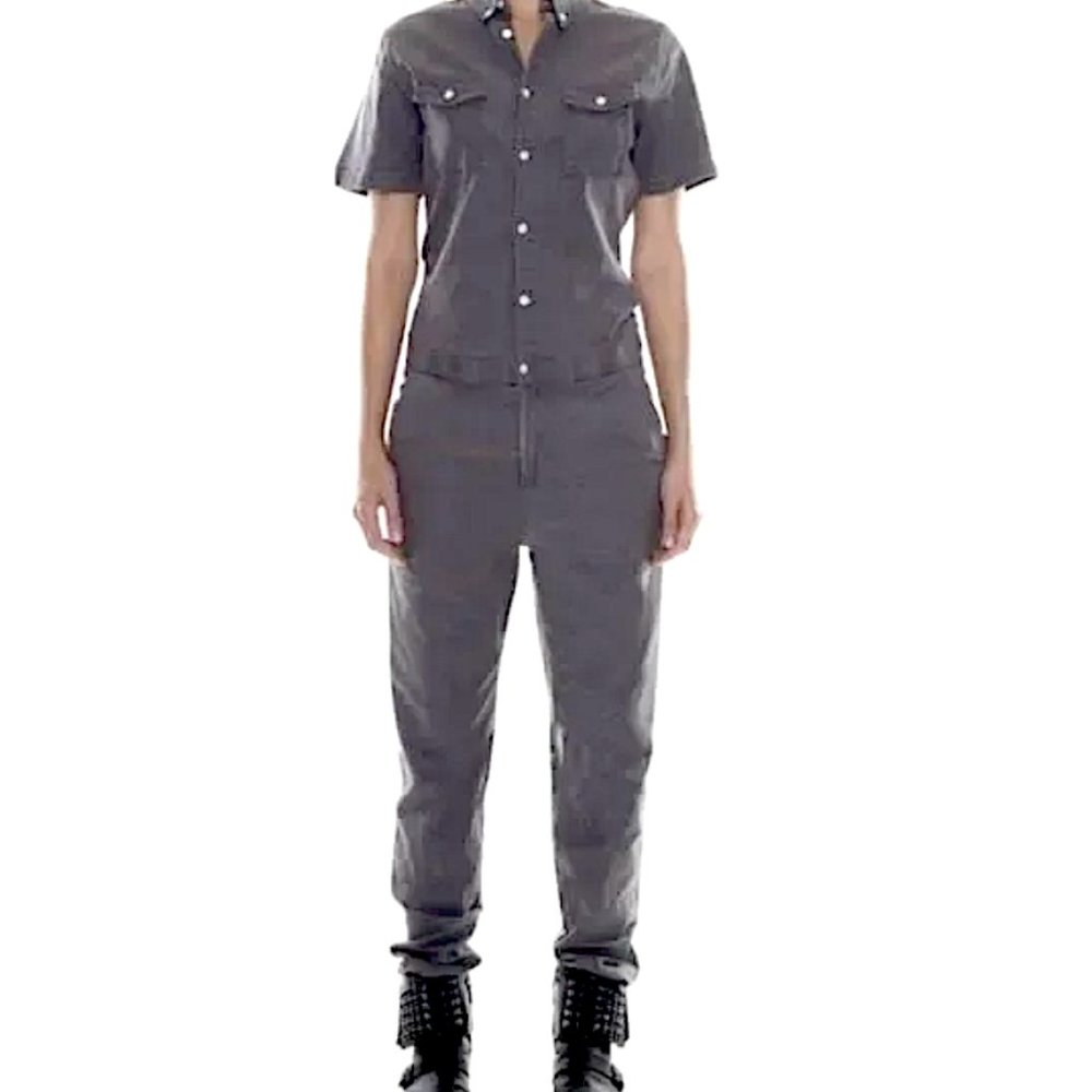 Standard Issue jumpsuit short sleeves unisex size med. Gray